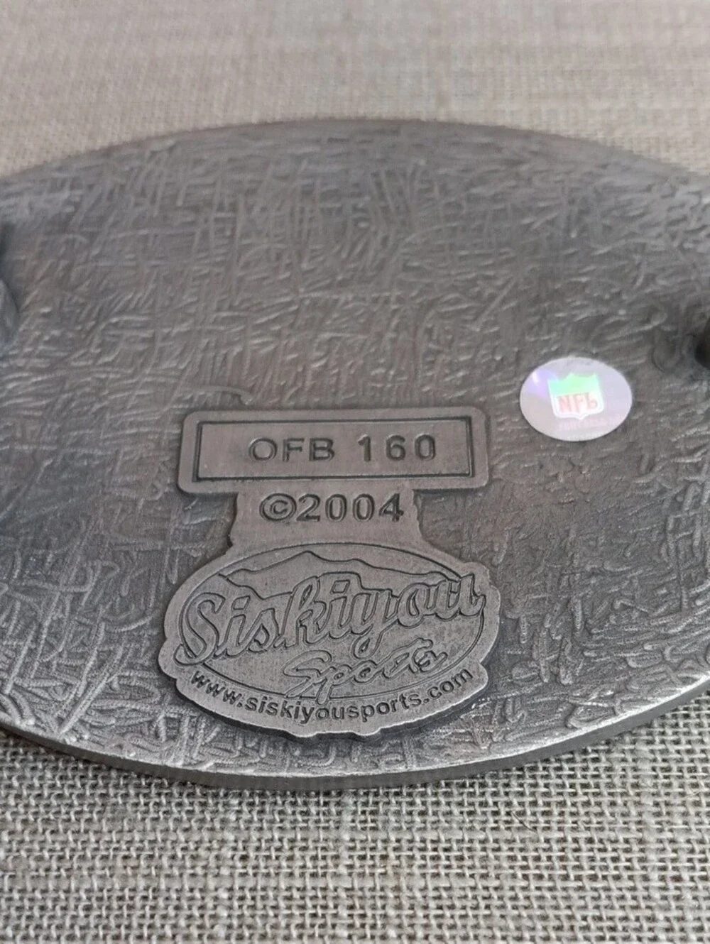 Siskiyou Pittsburgh Steelers Metal Belt Buckle 2004